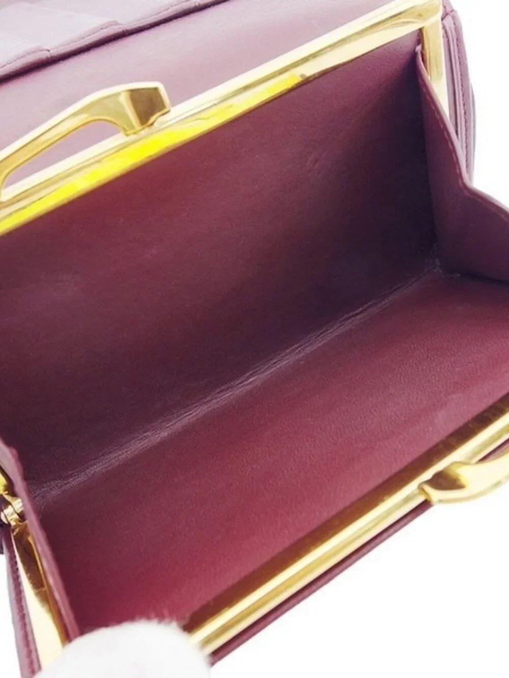 CARTIER Tri-fold wallet Bordeaux gold Women Authentic secondhand - Picture 8 of 8
